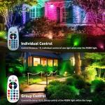RGBW Christmas Landscape Spotlight, 12W Color Changing, 4 Pack