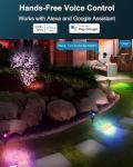 Smart RGBW Landscape Lights, 6 Pack with App Control