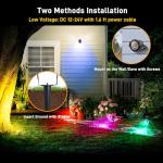 RGBW Christmas Landscape Spotlight, 12W Color Changing, 4 Pack