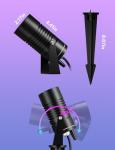 TakThree Smart LED Landscape Lights - Color Changing Spotlights