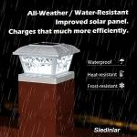 SIEDiNLAR Solar Post Cap Lights - 4 Pack
