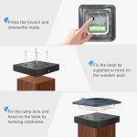 Peasur Solar Post Cap Lights - 4x4 Size, 2 Pack