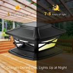 Davinci Solar Post Cap Lights with Bases - 4 Pack