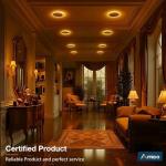 Amico 6 Pack 6 Inch 5CCT LED Recessed Ceiling Light with Night Light, 2700K/3000K/3500K/4000K/5000K Selectable Ultra-Thin Recessed Lighting, 12W=110W, 1100LM, Dimmable Canless Wafer Downlight ETL&FCC