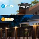 JOFIOS 12-Pack Solar Post Cap Lights Set