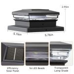 12 Pack Solar Post Cap Lights for Outdoor Use