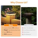 6 Pack Solar Post Cap Lights with 40 LEDs