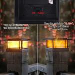 Solar Post Cap Lights with Flickering Flame Effect