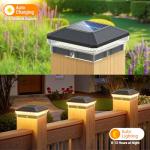 6 Pack Solar Post Cap Lights with 40 LEDs