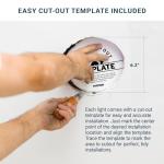 PARMIDA (6 Pack) 6 Inch 5CCT LED Recessed Ceiling Light with Night Light, 2700K/3000K/3500K/4000K/5000K Selectable Ultra-Thin Lighting, 15W, Dimmable Canless Wafer Slim Panel Downlight, IC Rated, ETL