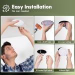 FREELICHT 24 Pack 4 Inch 5CCT Ultra-Thin LED Recessed Ceiling Light with Junction Box, 2700K/3000K/3500K/4000K/5000K Selectable, 700LM Brightness, Dimmable Canless Wafer Downlight, 10WEqv90W-ETL&FCC