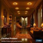 Amico 20 Pack 6 Inch 5CCT LED Recessed Ceiling Light with Night Light, 2700K/3000K/3500K/4000K/5000K Selectable Ultra-Thin Recessed Lighting, 12W=110W, 1100LM, Dimmable Canless Wafer Downlight ETL&FCC