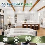 FREELICHT 24 Pack 4 Inch 5CCT Ultra-Thin LED Recessed Ceiling Light with Junction Box, 2700K/3000K/3500K/4000K/5000K Selectable, 700LM Brightness, Dimmable Canless Wafer Downlight, 10WEqv90W-ETL&FCC