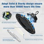 G GJIA LED High Bay Light Super Bright Dimmable AC100-277V 240W 36000LM 5000K DLC/ETL Listed Lights 6ft with US Plug High Bay LED Light Warehouse Shop Barn Garage (4 Pack)