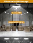 WILLGOTOP 350W 4 Pack UFO High Bay LED Shop Lights, 50000LM LED Lights, Industrial Lighting, 110-275V IP66 Waterproof for Workshop, Warehouse, Barn, Garage, Factory, 6500K Daylight with US Plug