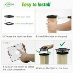 JOFIOS 12-Pack Solar Post Cap Lights Set