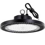 Gugsey LED High Bay Light, 200W 28000lm 5000K High Bay Led Shop Light with Plug 5' Cable and Hook Ring, UFO High Bay Led Lights for Garage Gym Warehouse Workshop