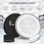XYCN 6 Pack 150W UFO Led High Bay Light,120VAC,21050LM 5000K Daylight Area Lighting,IP66 Waterproof 650W MH/HPS with Plug Commercial Bay Lighting for Warehouse/Shop/Workshop/Barn/Gym/Factory