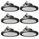 lvsdak LED High Bay Lights 250w (Eqv.1000w Mh/Hps/Hid),5000K Daylight 37500lm with 5ft Cable High Bay Led Shop Lights Commercial Lighting Fixture for Warehouse Garage Light Barn Factory 6 Pack