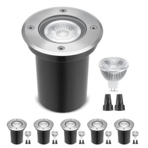 Low Voltage LED Landscape Well Lights - 6 Pack