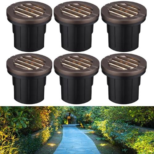 LEONLITE 4-Inch LED In-Ground Well Lights Pack