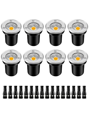 3W LED Landscape Well Lights - 8 Pack