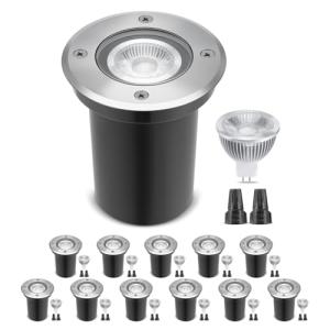 Gardencoin 12V Low Voltage LED Well Lights - 12 Pack