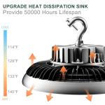 ACOHOOK 300W UFO LED High Bay Light 6-Pack