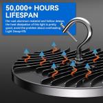 200W High Bay LED Lights - 4 Pack, 30000lm