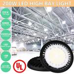 200W LED High Bay Light Fixture - 2 Pack