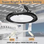200W LED High Bay Light Fixture - 2 Pack
