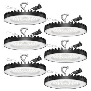 6 Pack 200W UFO LED High Bay Lights 30K lm