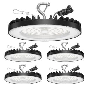 4 Pack 250W UFO LED High Bay Lights