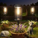 ALFIOT 8-Pack Bright Solar Pathway Lights