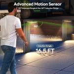 COXSENI 6-Pack Solar Motion Sensor Path Lights