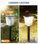 Bright Solar Pathway Lights Outdoor 8-Pack