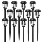 12 Pack Solar Pathway Lights - Auto On/Off