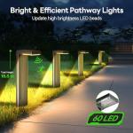 Solar Pathway Lights with Motion Sensor - 4 Pack