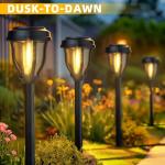 12 Pack Solar Pathway Lights - Auto On/Off