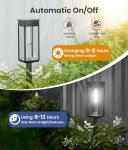 Ultra Bright Solar Pathway Lights - 8 Pack