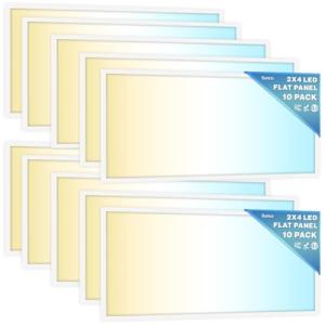 Sunco 10-Pack 2x4 LED Flat Panel Lights