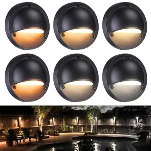 LEONLITE LED Low Voltage Deck Light, 6 Pack