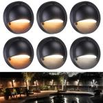 LEONLITE LED Low Voltage Deck Light, 6 Pack