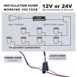 ALEDECO 4-Pack 3W Waterproof LED Landscape Lights