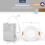 Amico 12 Pack Ultra-Thin Dimmable LED Lights