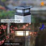 6 Pack Solar Post Cap Lights for Fences