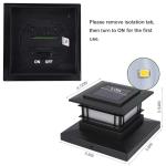6 Pack Solar Post Cap Lights for Fences