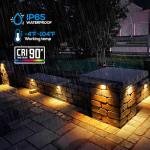 LEONLITE 8-Pack Dimmable LED Hardscape Lights