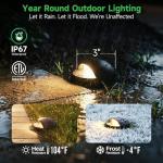 Adjustable LED In-Ground Landscape Lighting, 4 Pack