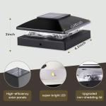 16-Pack Waterproof Solar Post Cap Lights